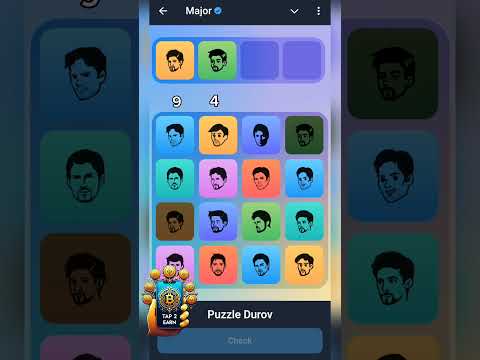 Major Coin Puzzle Durove 19 September 2024 #tap2earn #earnmoney #crypto #faucetpay #cryptowallet