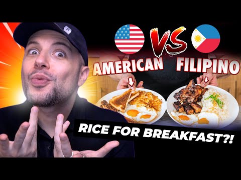 🇵🇭 Filipino Breakfast vs. American Breakfast 🇺🇸