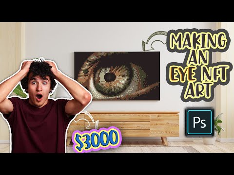 MAKING AN EYE NFT ART IN PHOTOSHOP |  5 MINUTES TUTORIAL