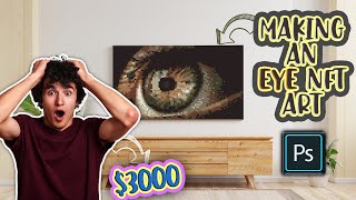 MAKING AN EYE NFT ART IN PHOTOSHOP |  5 MINUTES TUTORIAL