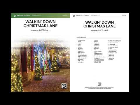 Walkin' Down Christmas Lane, arr. JaRod Hall – Score & Sound