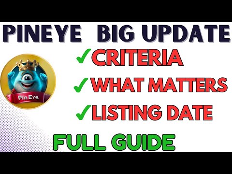 PINEYE UPDATE #pineye #listing #airdrop