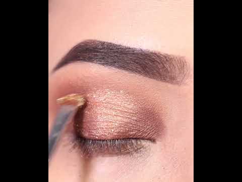 #shorts  Glittery Halo Brown Eyeshadow Look || Very simple Eyeshadow Tutorial || Shilpa