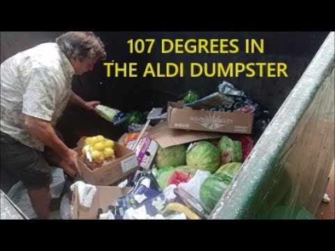 It's 107 degrees and Dude is Pulling Meat out of the Dumpster!