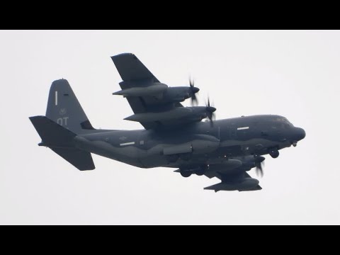 RARE USAF Lockheed Martin HC-130J Combat King II 09-0108 landing at Moffett Field (KING88)