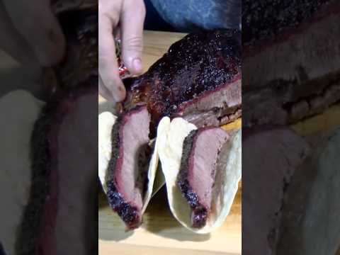 Brisket Tacos Puro Texas #tacos #beef #youtubeshorts