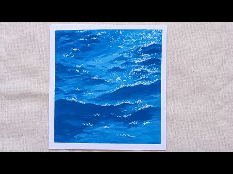 Deep Blue Water || Acrylic Painting