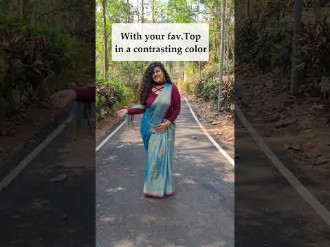 1 saree 3 different ways to wear it #shortsvideo #saree #sareelove