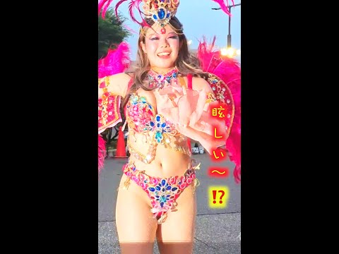 💐花娘サンバフェス2024🉐眩しぃ〜❗️❓ 六発目💃魅惑的な美人ダンサー達の美顔美体！夜の銀座！花小金井❣️刺激的なビックリダンサー💃踊り魔くる圧巻🛡️４K高画質縦Japan情熱サンバ〜💥ウニア〜ン👙