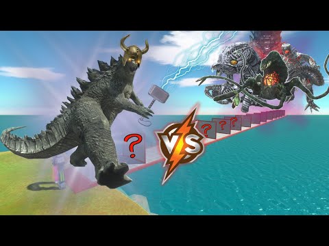 Godzilla 2014 vs All Kaiju: Epic Death Run to Save Anguirus!