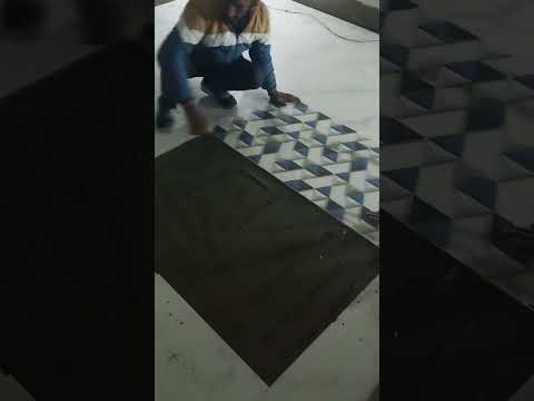 टाइल्स लगाने का सबसे आसान तरीका  Tiles Lagane Ka Sahi Tarika Tiles Kese Lagaye  Floor Tiles