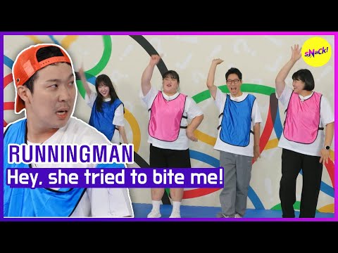 [RUNNINGMAN] Hey, she tried to bite me!(ENGSUB)