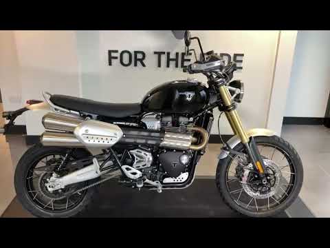 Triumph Scrambler 1200 XE finished in Sapphire Black