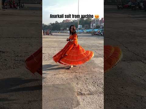 Anarkali suit from aachho #aachho #anarkalisuit #grwm #fashion #fashionvlogger #fashionstyle #viral