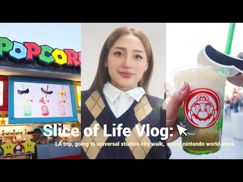 Slice of Life Vlog: arriving at LA,  Korean BBQ, universal studios, city walk