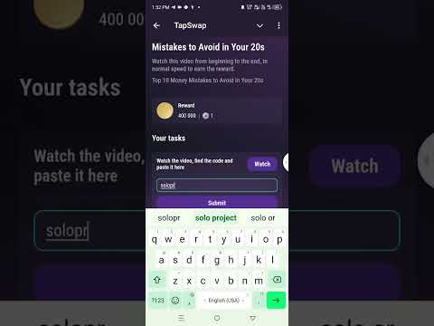 TapSwap video code Mistakes to Avoid in Your 20s #cryptocurrency #tapswapcode #tapswapcinemacode