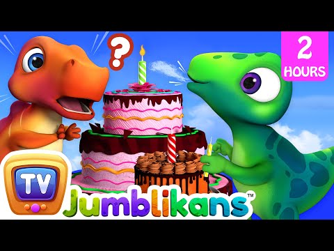 The Big and Small Birthday Party with Jumblikans Dinosaurs + More ChuChuTV Toddler Learning Videos