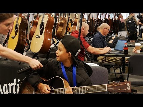 Kid Helps Us Demo A Martin CEO-9 | Summer NAMM 2019