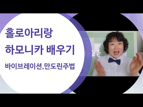 하모니카 여러가지 주법 배우기 바이브레이션, 만도린주법 홀로아리랑