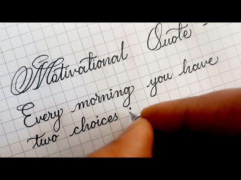 English Cursive Handwriting practice | Cursive writing | motivational quote |