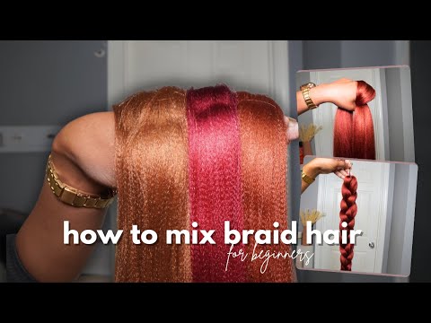 How To Blend Braiding Hair Colors Flawlessly Into One Color