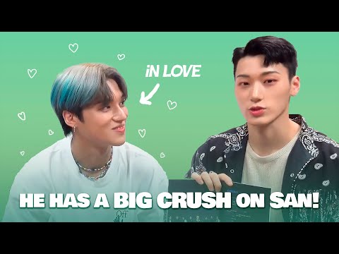 Wooyoung and his Big Crush on San