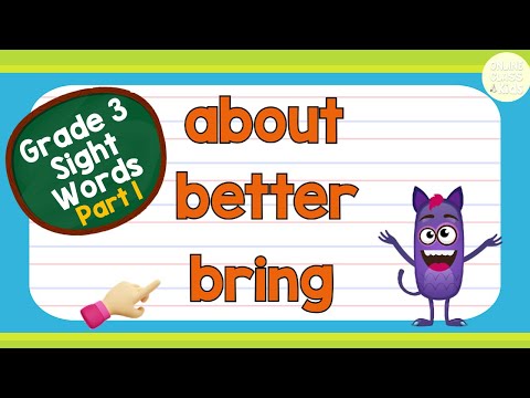 Sight Words - Grade 3 Level 1 | Practice Reading | Basic English Words | Learn How to Read | Reading