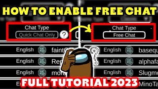 How To Chat in Among Us | Enable Free Chat Full Tutorial 2023 | Among Us Latest Update