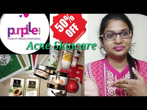 Purplle haul/Good Vibes/Very Affordable Skincare products For Acne & Spots upto 50%sale under 200/-