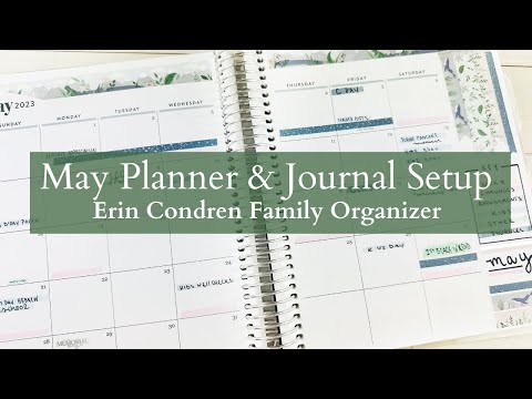 May Planner & Journal Setup | How I use the Erin Condren Family Organizer for every area of my life!