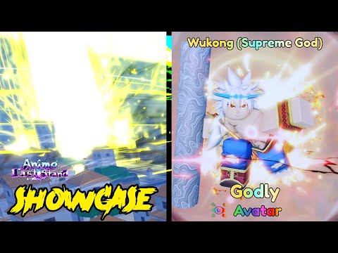 WUKONG (SUPREME GOD) LVL 85 GODLY UNIT SHOWCASE - ANIME LAST STAND