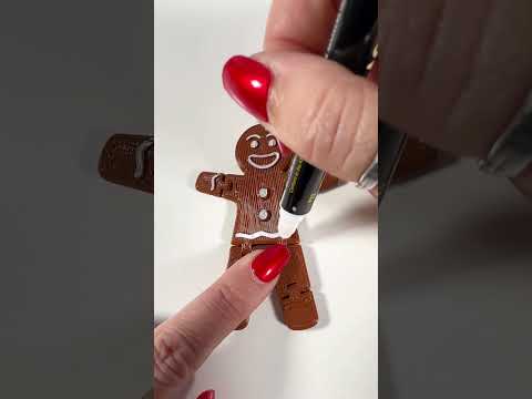 Toybox 3D Printed Flex Gingerbread Man #toybox #asmr #gingerbread