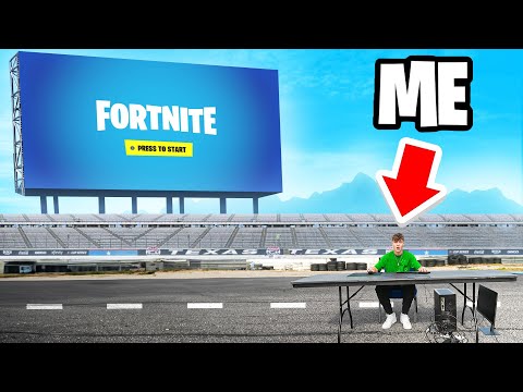 Playing Fortnite on the BIGGEST TV in the WORLD