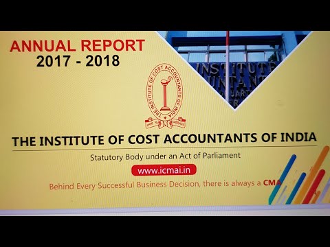 CMA ICAI ANNUAL REPORTS 2017-2018