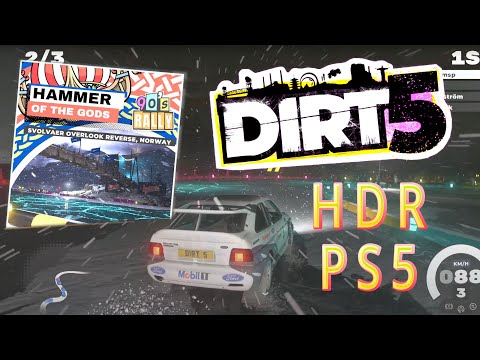 DIRT5 - PlayStation5 Gameplay | HDR | Hammer  of the gods - Svolvaer Overlook Reverse, Norway