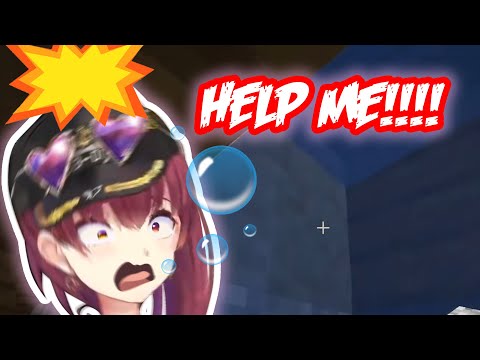 Marine Ultra Panic Moment and Almost Falls Off the Map 【Hololive Eng Sub】