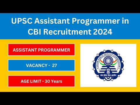 UPSC Notification 2024 | UPSC Vacancy, Salary, Eligibility 2024| Latest Government Jobs 2024