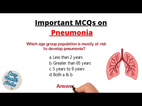 Top 10 Important Multiple Choice Questions (MCQs) on Pneumonia