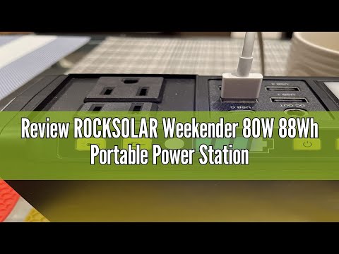 Review ROCKSOLAR Weekender 80W 88Wh Portable Power Station