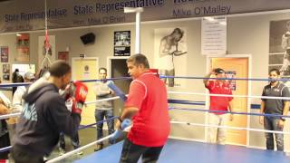 Felix Verdejo working the noddles in training camp