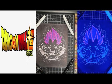 Drawing Vegeta Ultra Ego Final Flash Shadow Style Dragon Ball Super