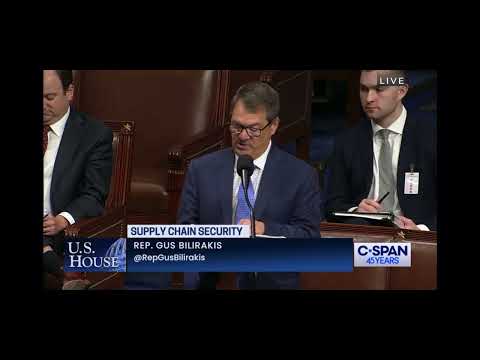 Chair Bilirakis Speaking on the Promoting Resilient Supply Chain Act