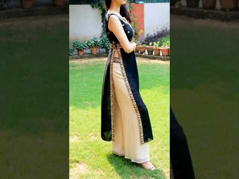 #shorts   🌺🌺how to style with high slit kurti and plazo pant