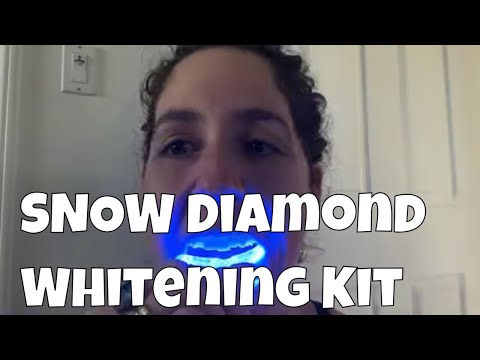 Trying the Snow Diamond whitening kit for the first time