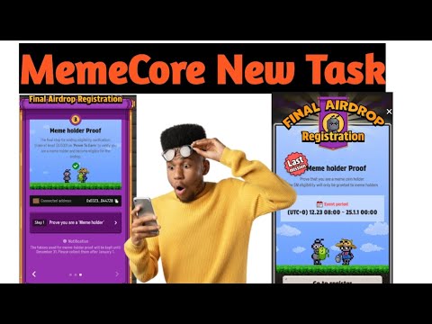 MemeCore New task kivabe korbo! নতুন টাক্স  কিভাবে করব!how to new task#memecore #withdrawproof