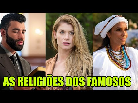 CONHEÇA quais são as RELIGIÕES de 22 FAMOSOS BRASILEIROS