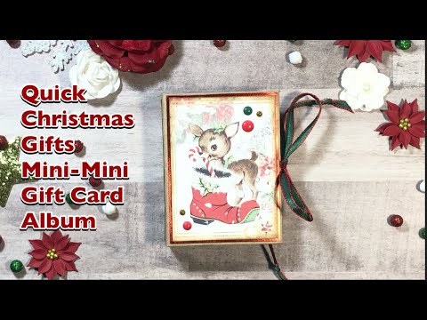 Quick Christmas 2023 Mini Mini Gift Card Album 🥰 | Memory Placement | Dear Santa Collection