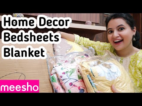 MEESHO Bedsheets and Home Decor Haul 💕/ Neema's Corner