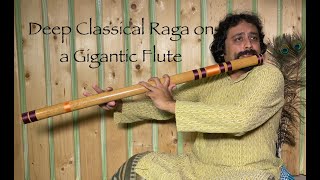 Bass Flute Music Meditative Raga Bilaskhani Todi on Deep Bass Bansuri by Shakthidhar Shank Bansuri#1