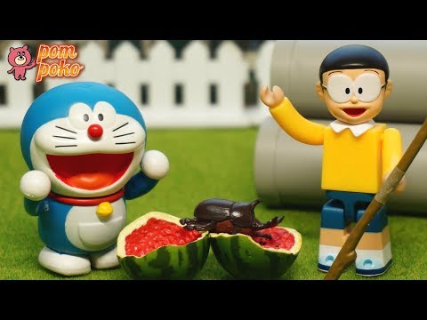 Doraemon and Nobita's watermelon splitting / 夏の暑さを乗り切れ！ドラえもんとのび太くんのスイカ割り